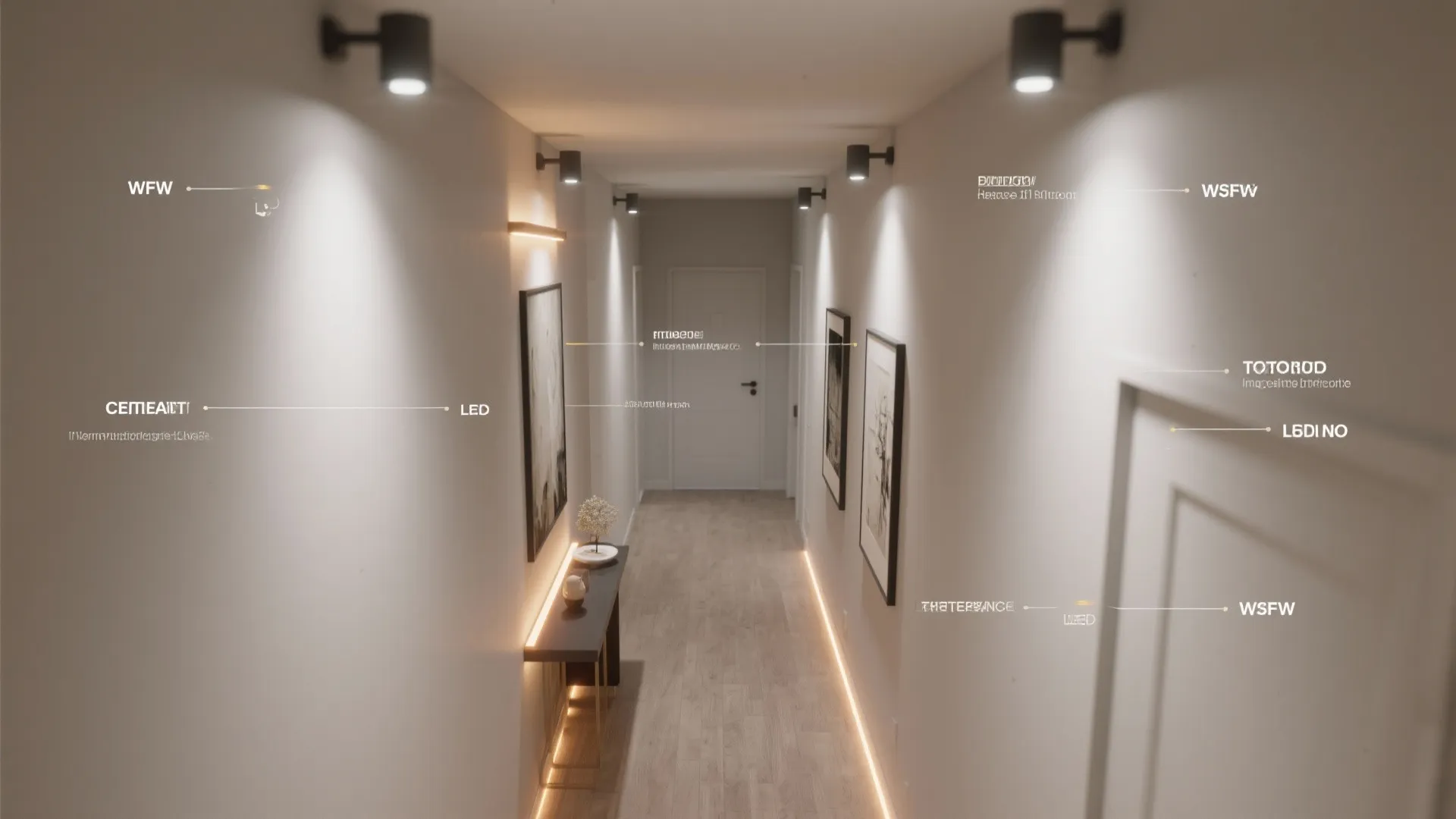 Layered Lighting for Narrow Hallways