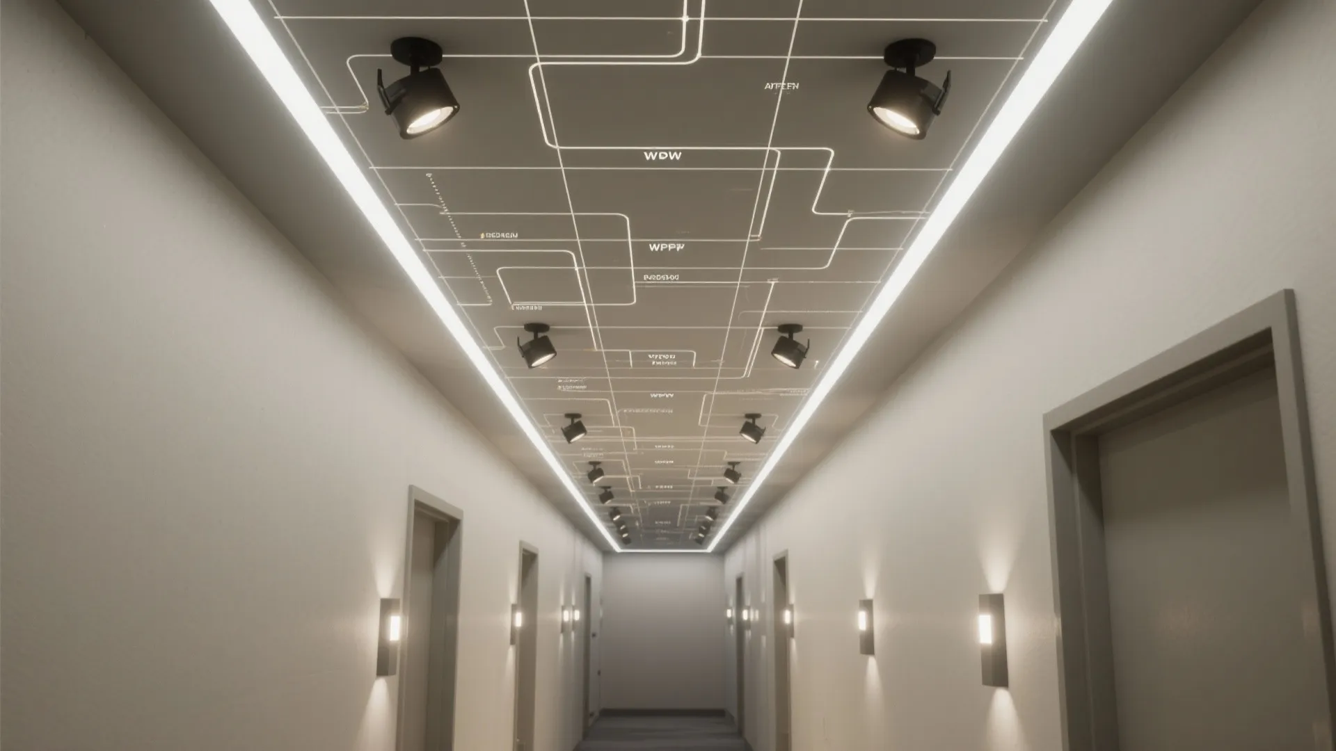 Layered Lighting with Sculptural POP Ceilings