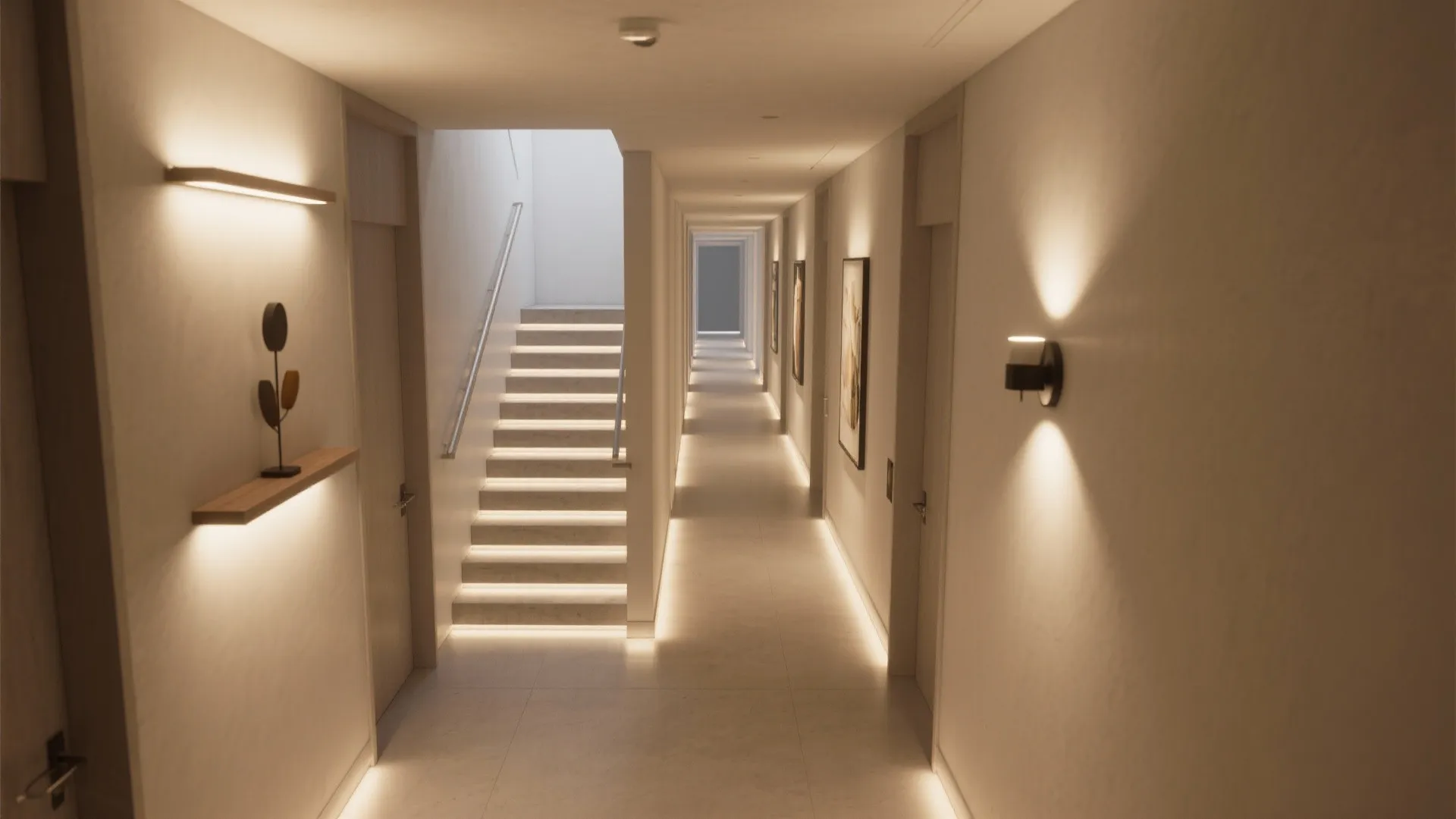 Lighting and art as wayfinding