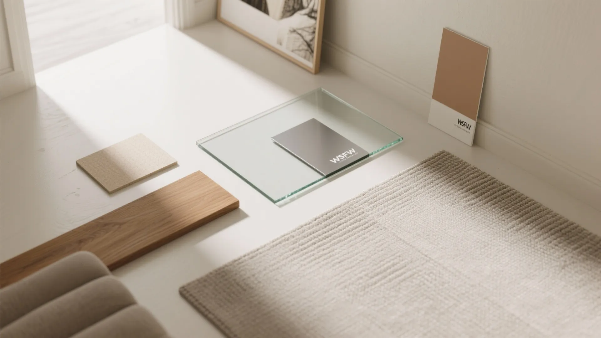 Glass and Wood Mix for Lightness with Warmth