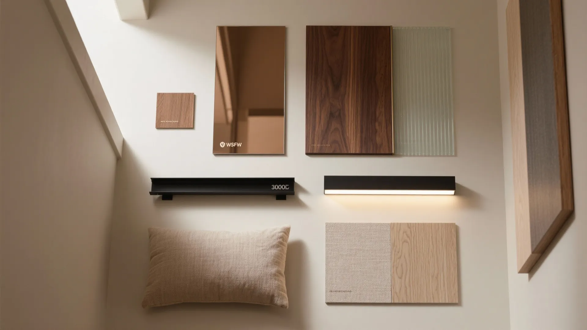 Warm wood tones and thoughtful lighting accents