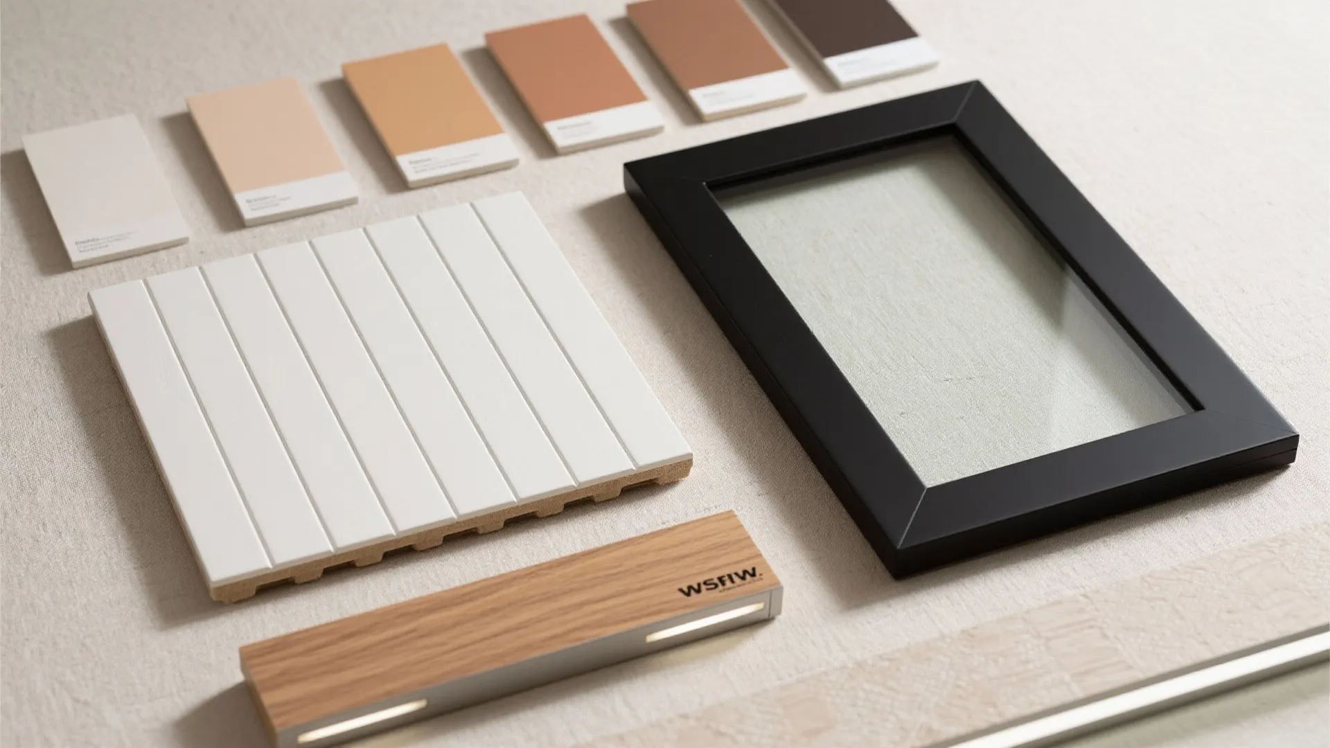 2) Textured Wall Paneling + Low-Glare Lighting