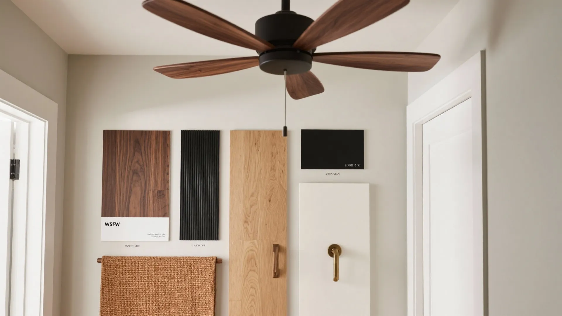 2) Wood blades with warm finishes