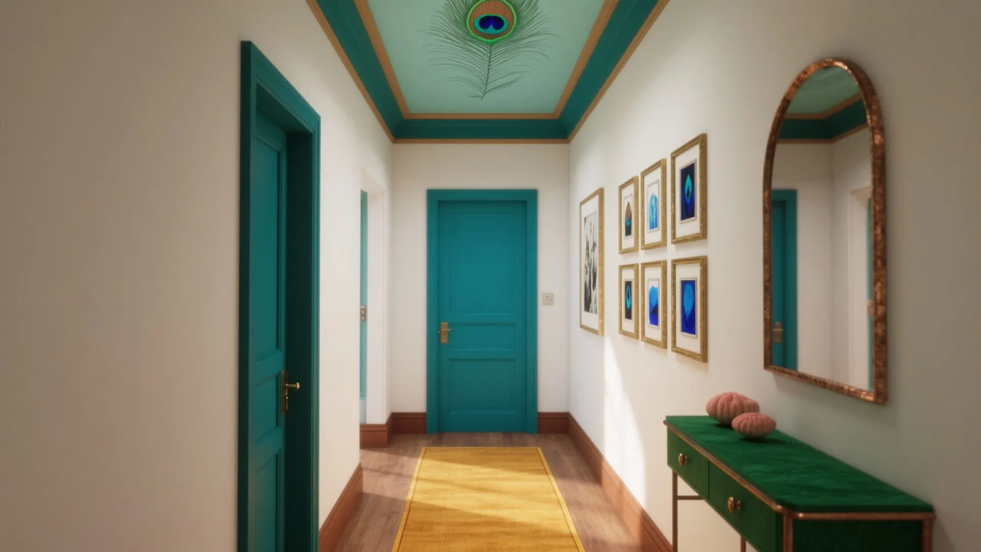 5 Pop Colour Design for Hall Ideas