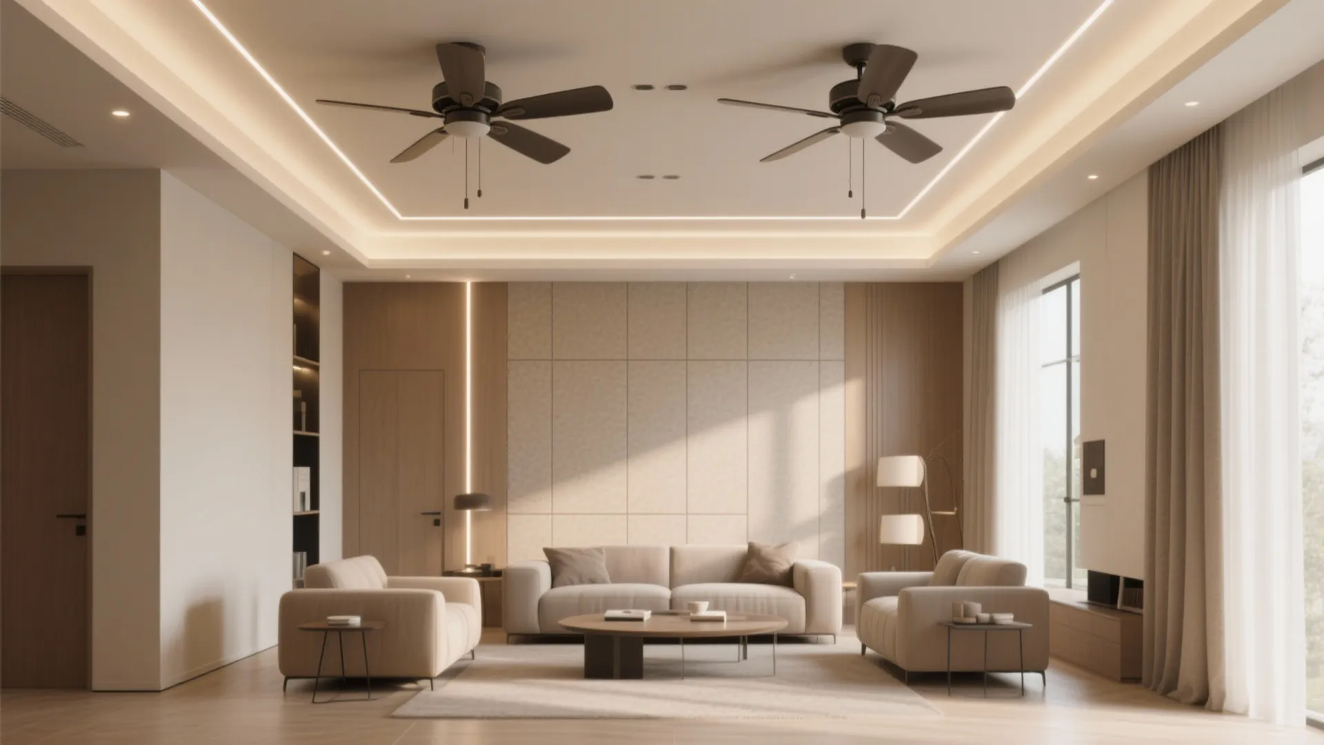 Hall POP Design with Two Fans: 5 Smart Ideas: Practical, stylish ceiling concepts I’ve used to make small halls feel bigger and breezier