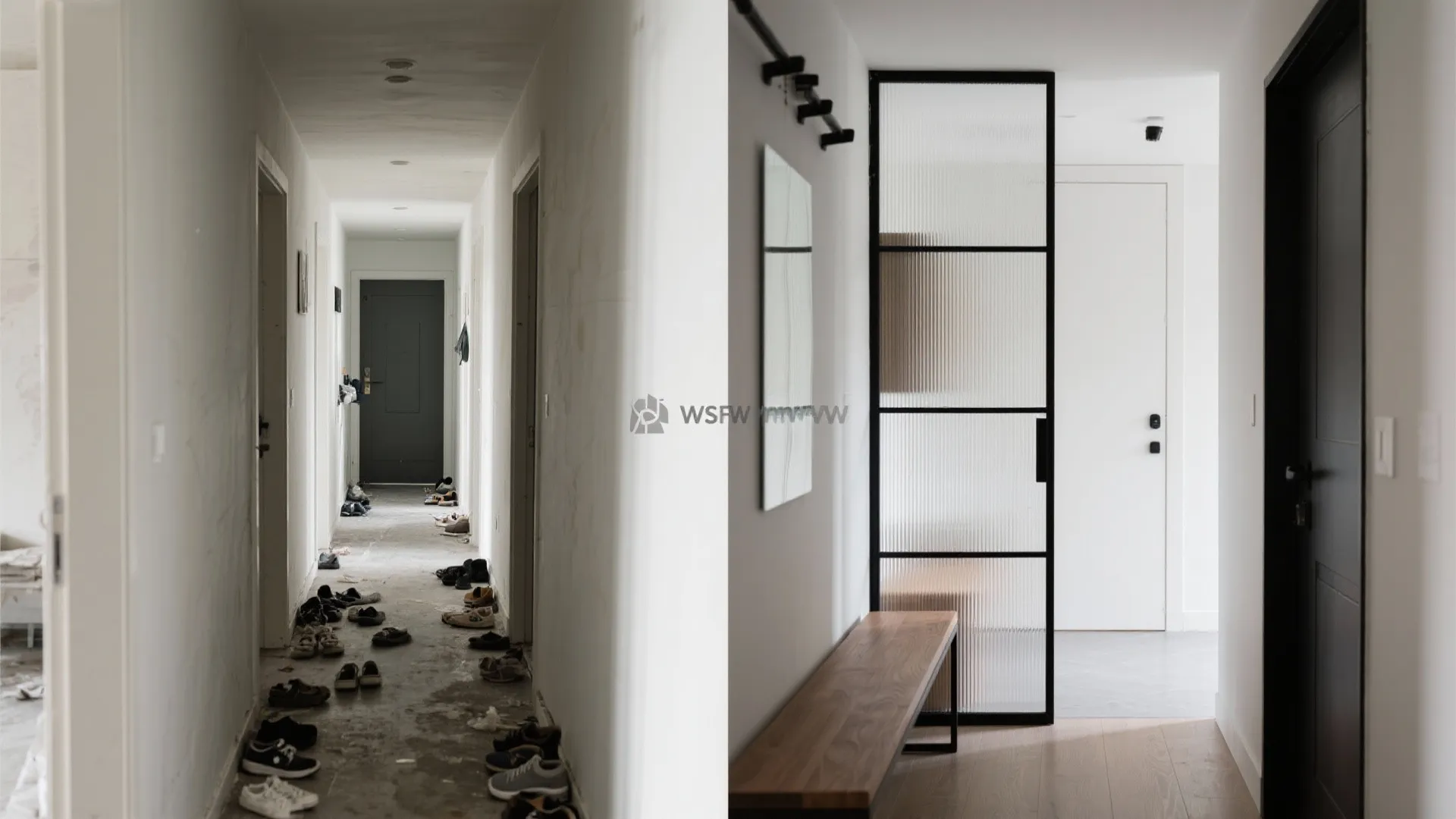 Glass and Metal Screen With a Slim Base