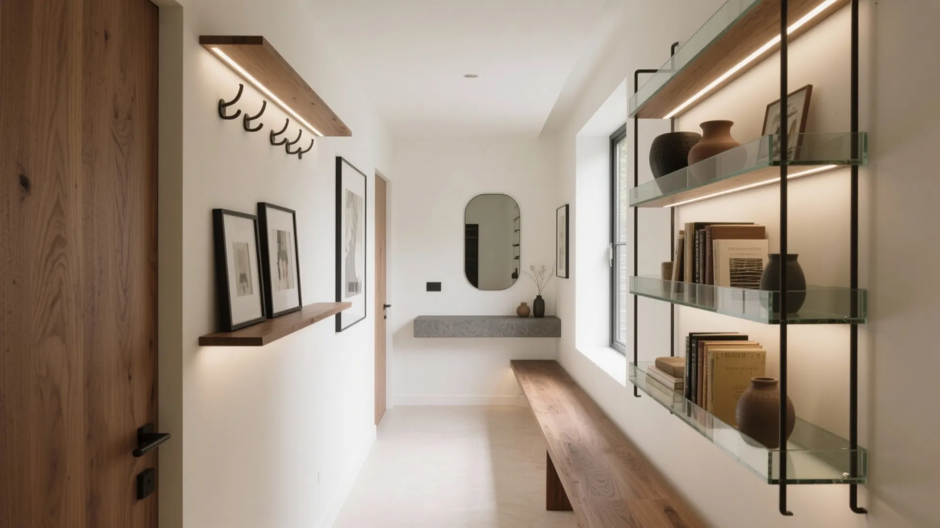 5 wall shelf designs for hall that maximize style & storage