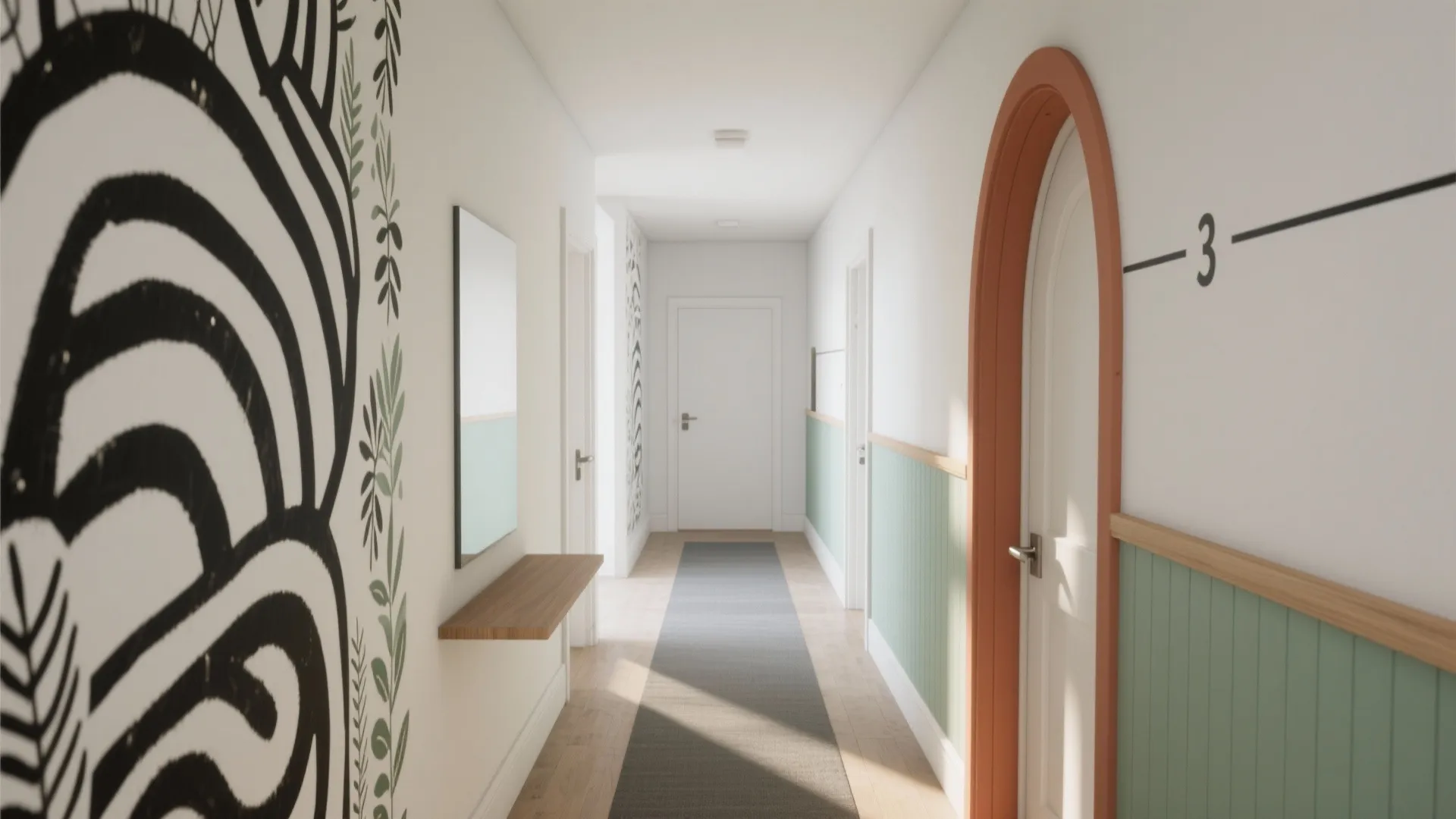 5 Wall Design Stickers for Hall: Pro Tips from a Designer: Small halls, big ideas: 5 wall sticker inspirations that elevate your entryway