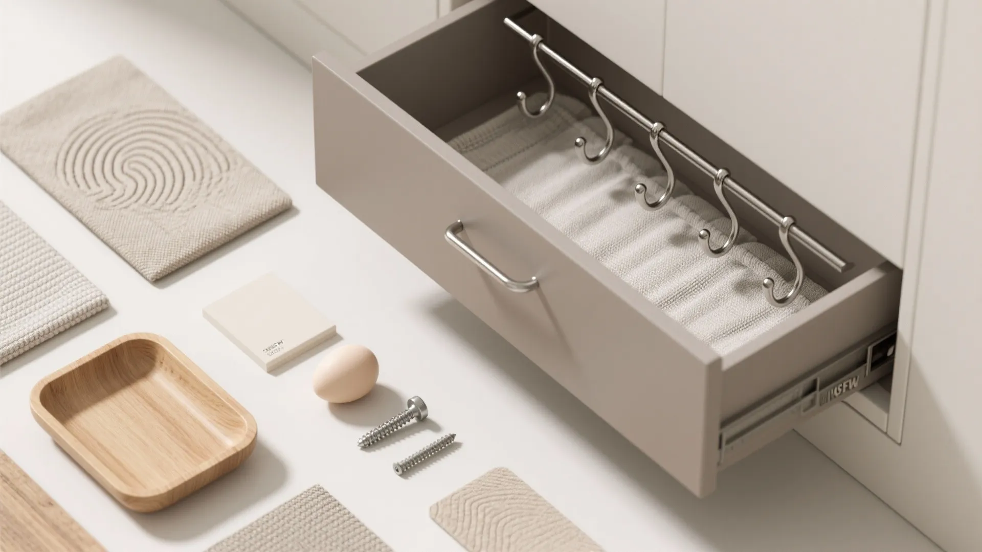 Minimalist hallway storage for pet essentials