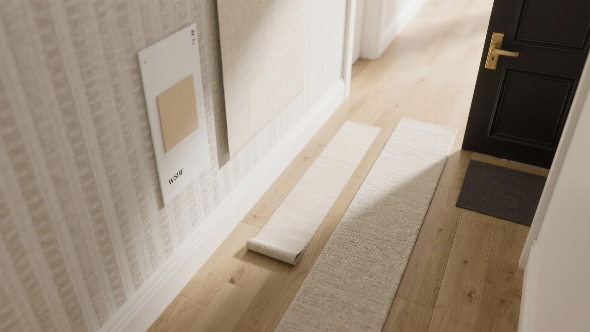 Texture + accent restraint