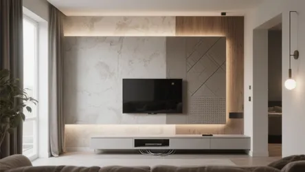 5 hall texture paint designs for TV wall
