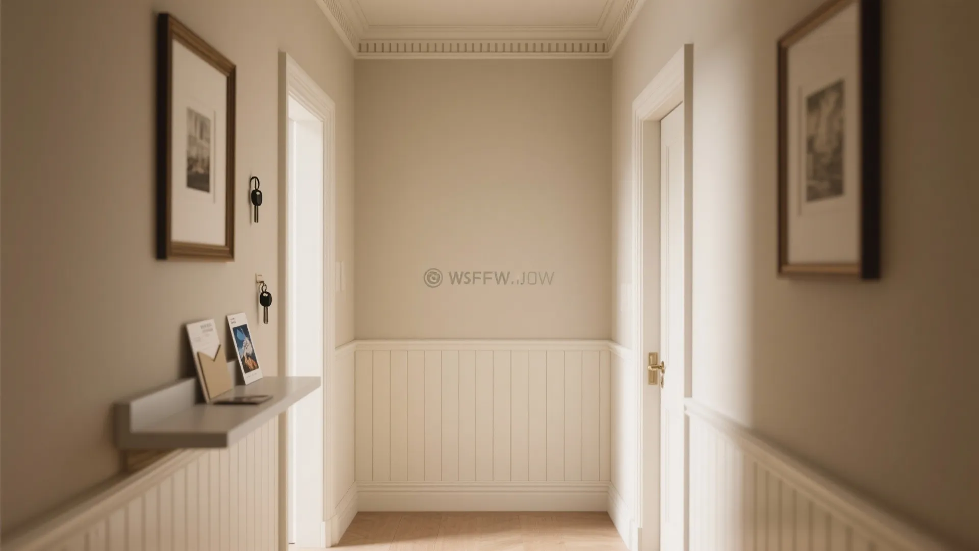 Wall Paneling and Molding for Depth