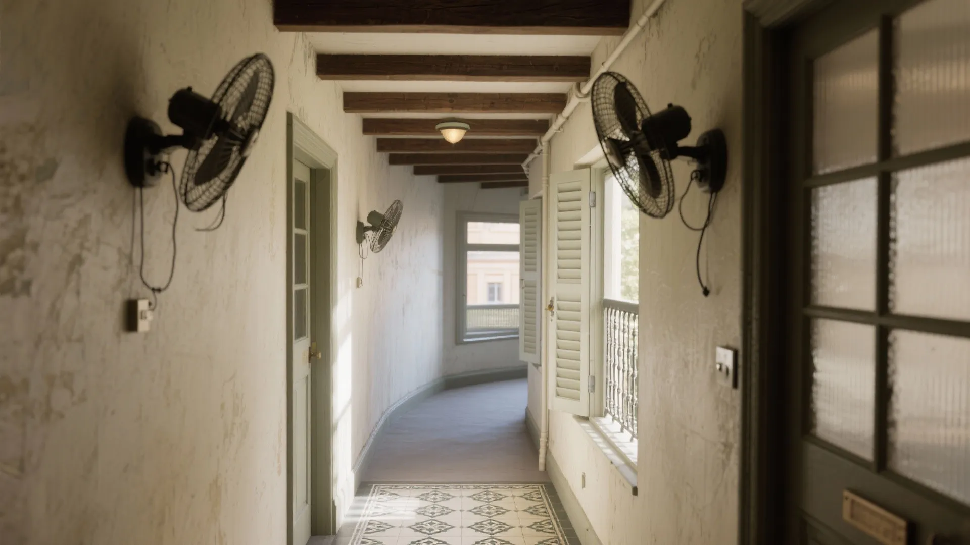 Directional wall fans for tricky corners