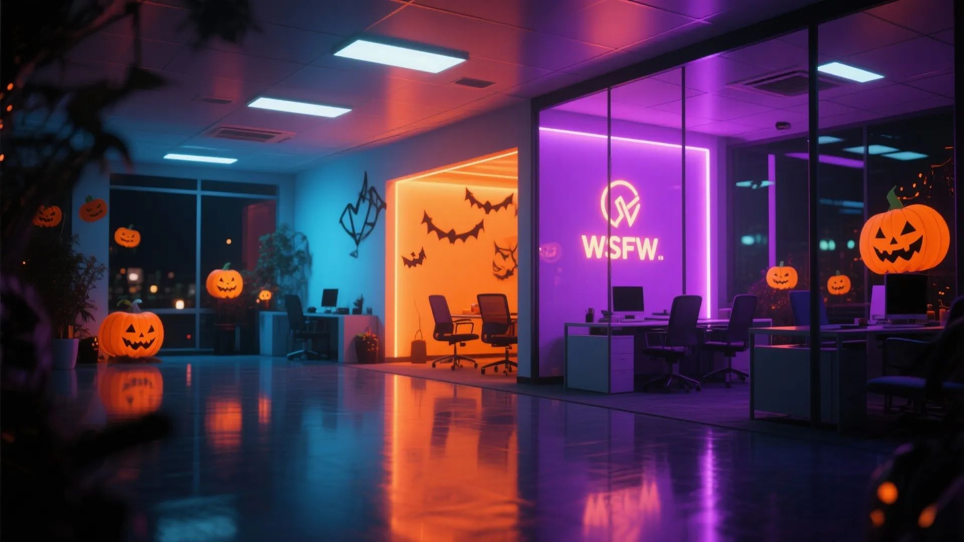 8. Halloween Color Glow