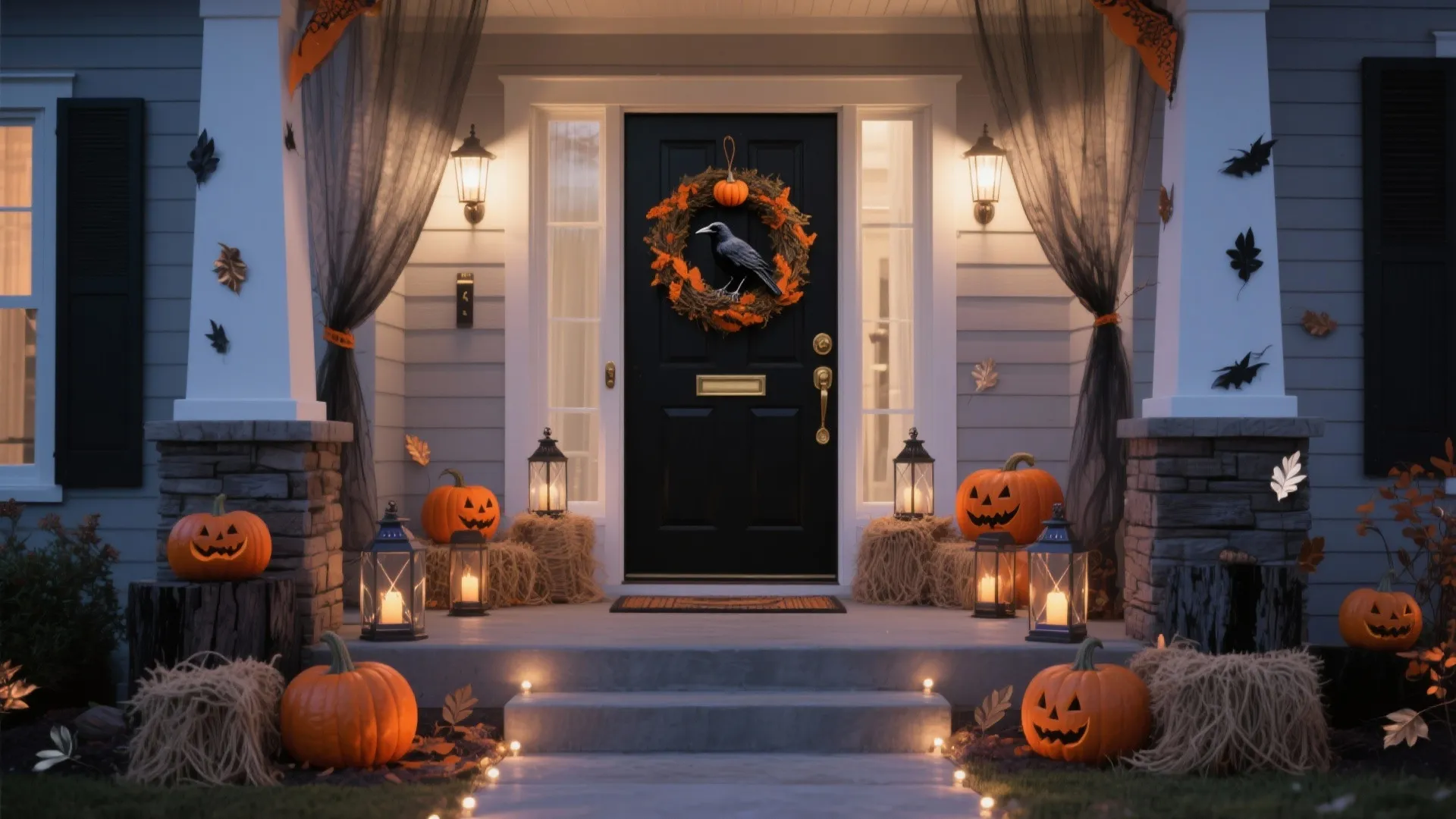 Halloween Door Decorations DIY: Creative Ideas for Your Home: 1 Minute to Eye-Catching Halloween Door Decorations You Can Make Yourself