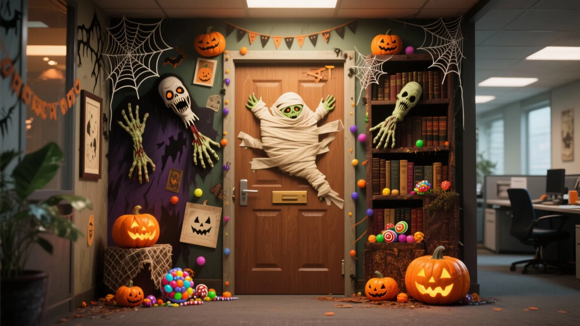 10 Halloween Office Door Ideas to Try: Spooky, funny, and creative office door decorations for Halloween
