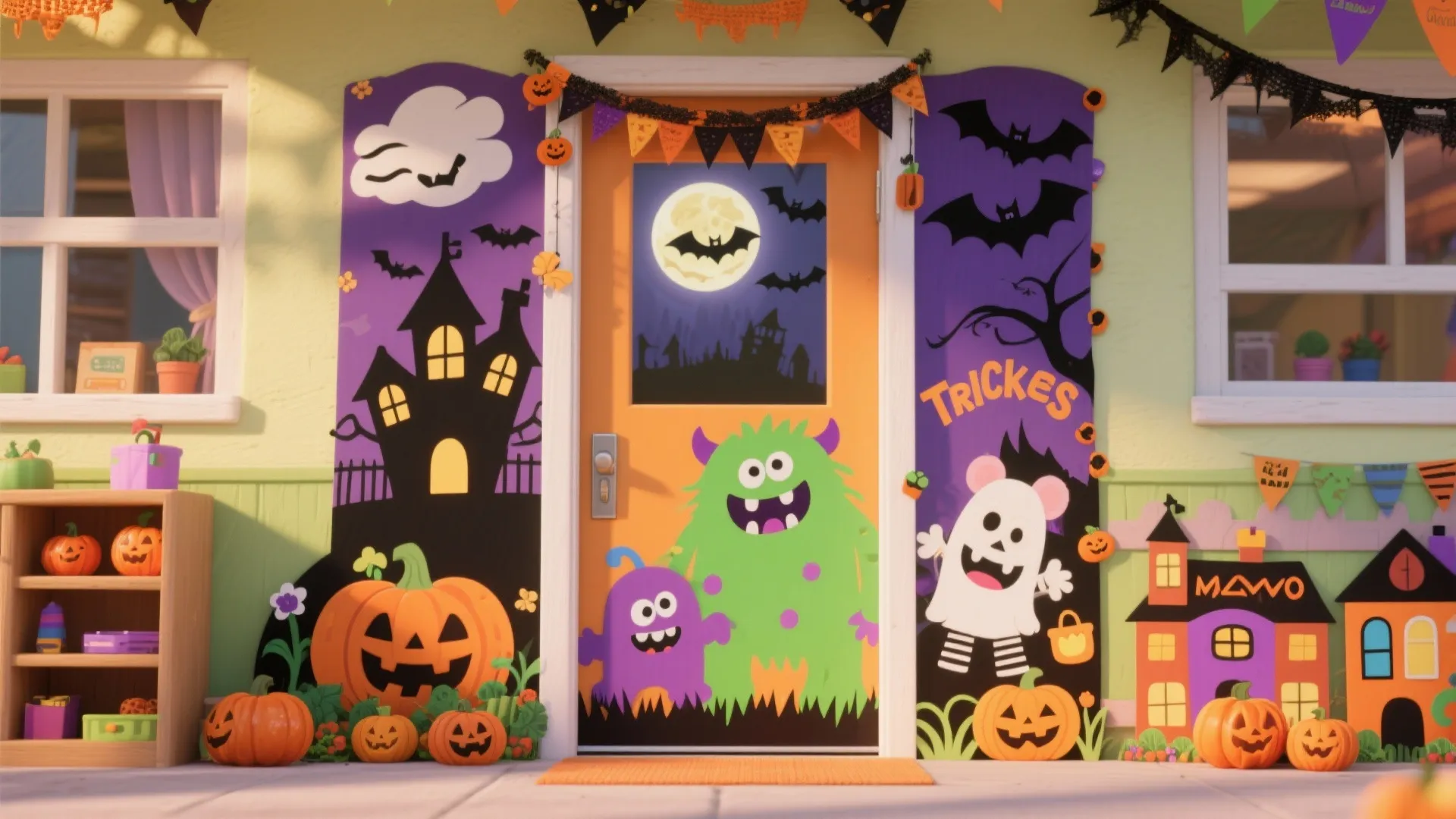 Preschool Door Decorating Ideas That Made My Halloween Unforgettable: 1 Minute to Catch the Magic: Halloween Door Designs Kids Begged to Visit
