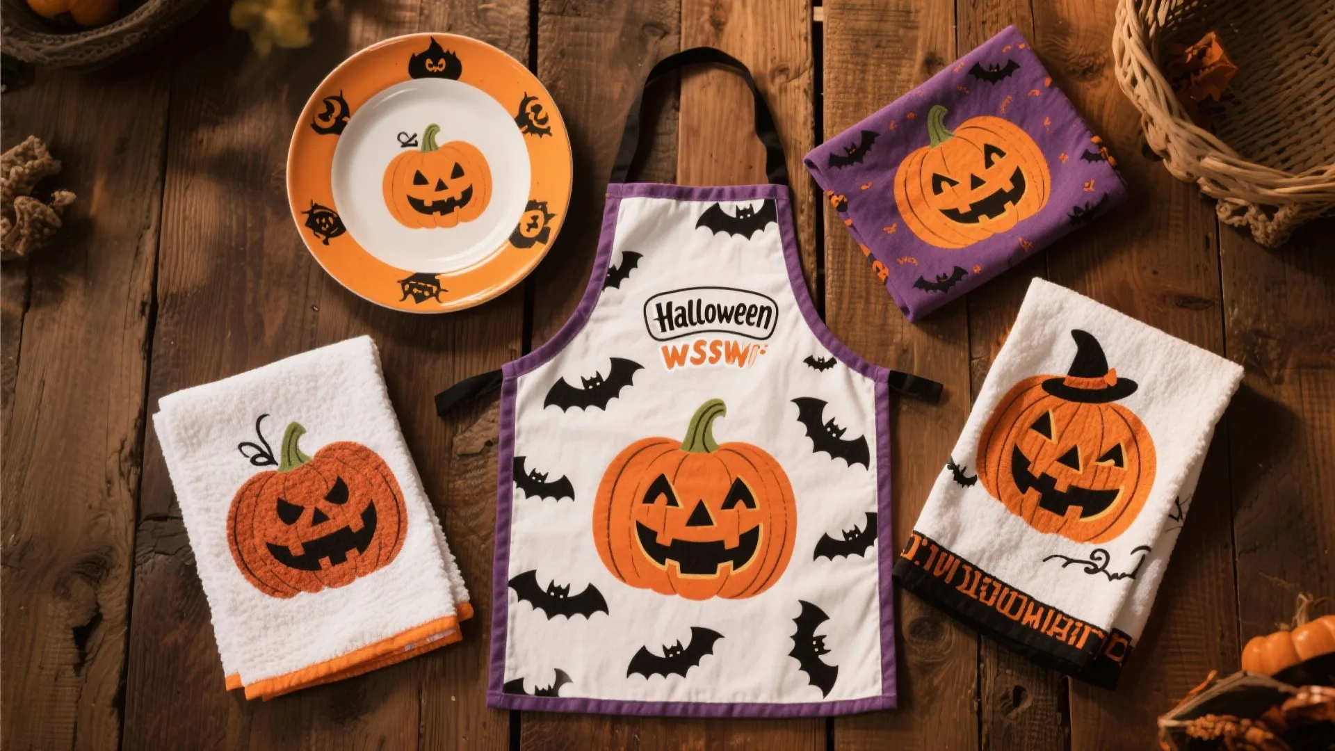 9. Themed Dish Towels & Aprons