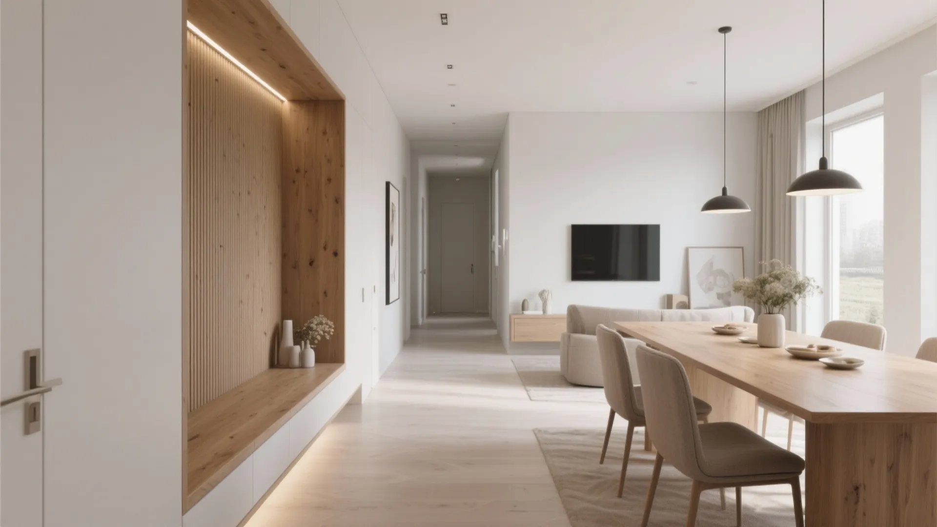 9. Built-In Bench in Hallway