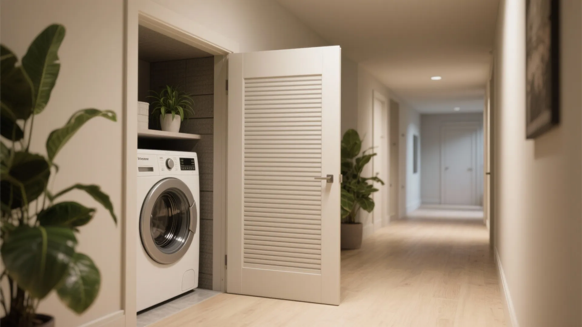 2. Turn the hallway into a laundry zone