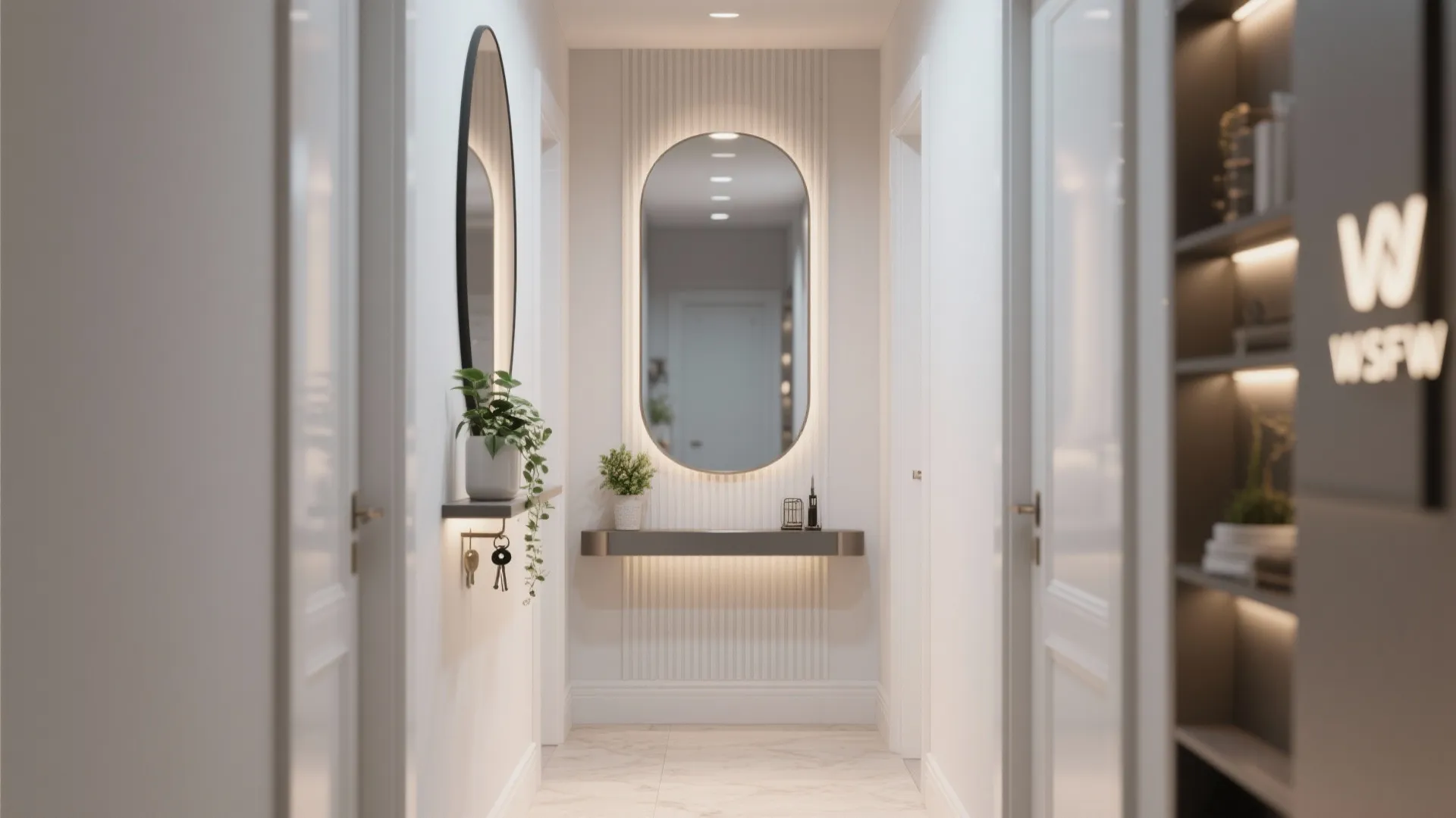 6. Statement Hallway Mirrors