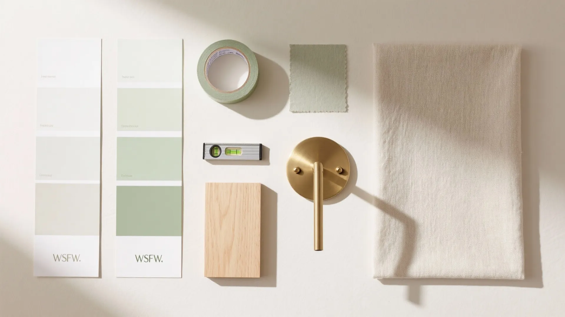 Accent color bands and wayfinding lines