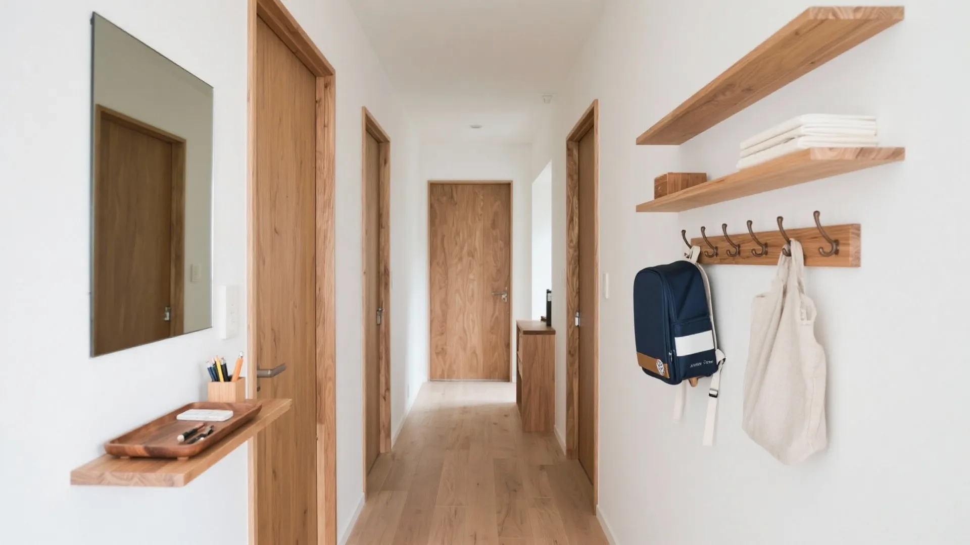 Tips 3: 家族別“支度ステーション”で朝の作業を分散（収納技巧／日本都市）