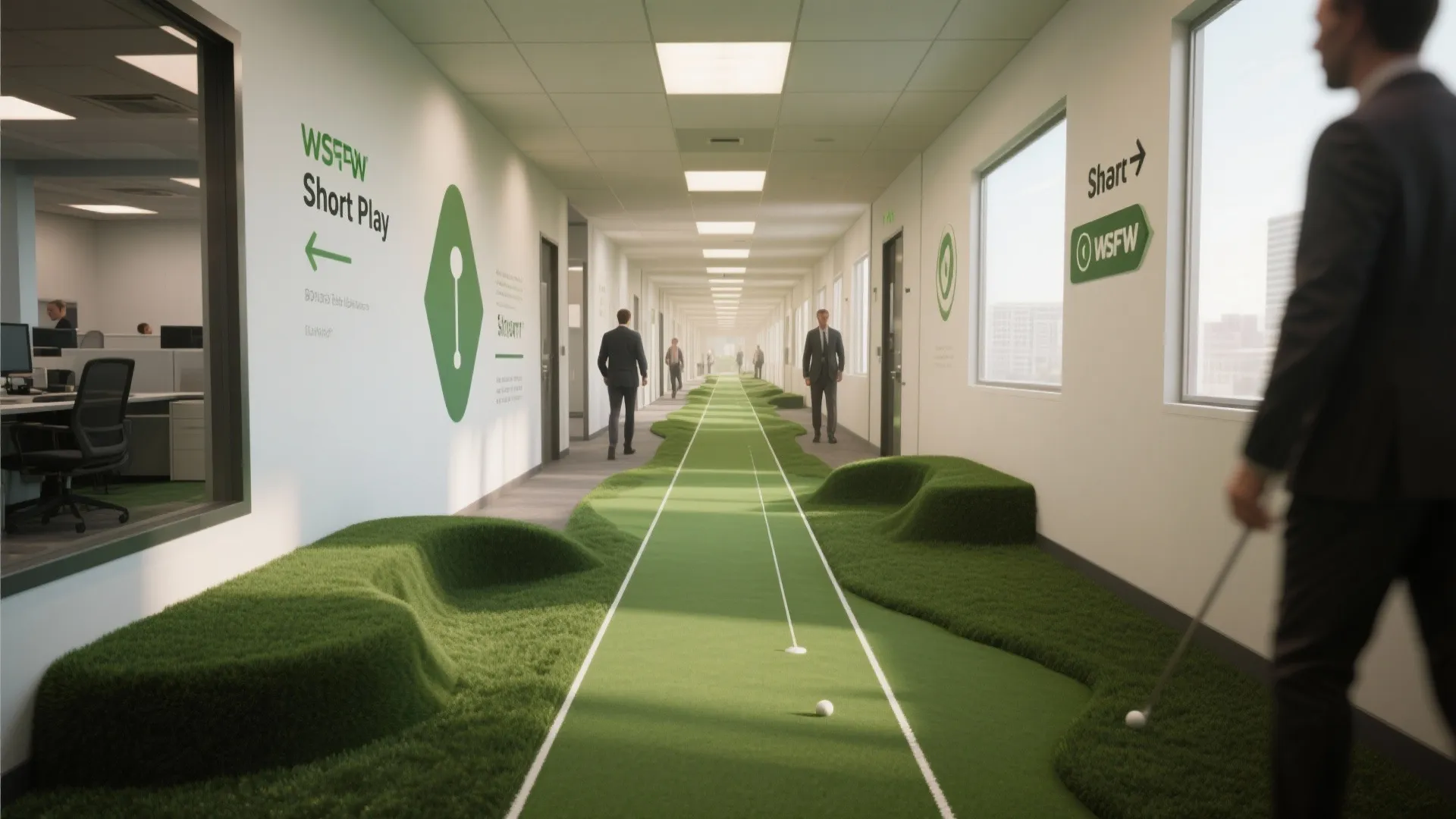 2. Hallway Putting Corridor