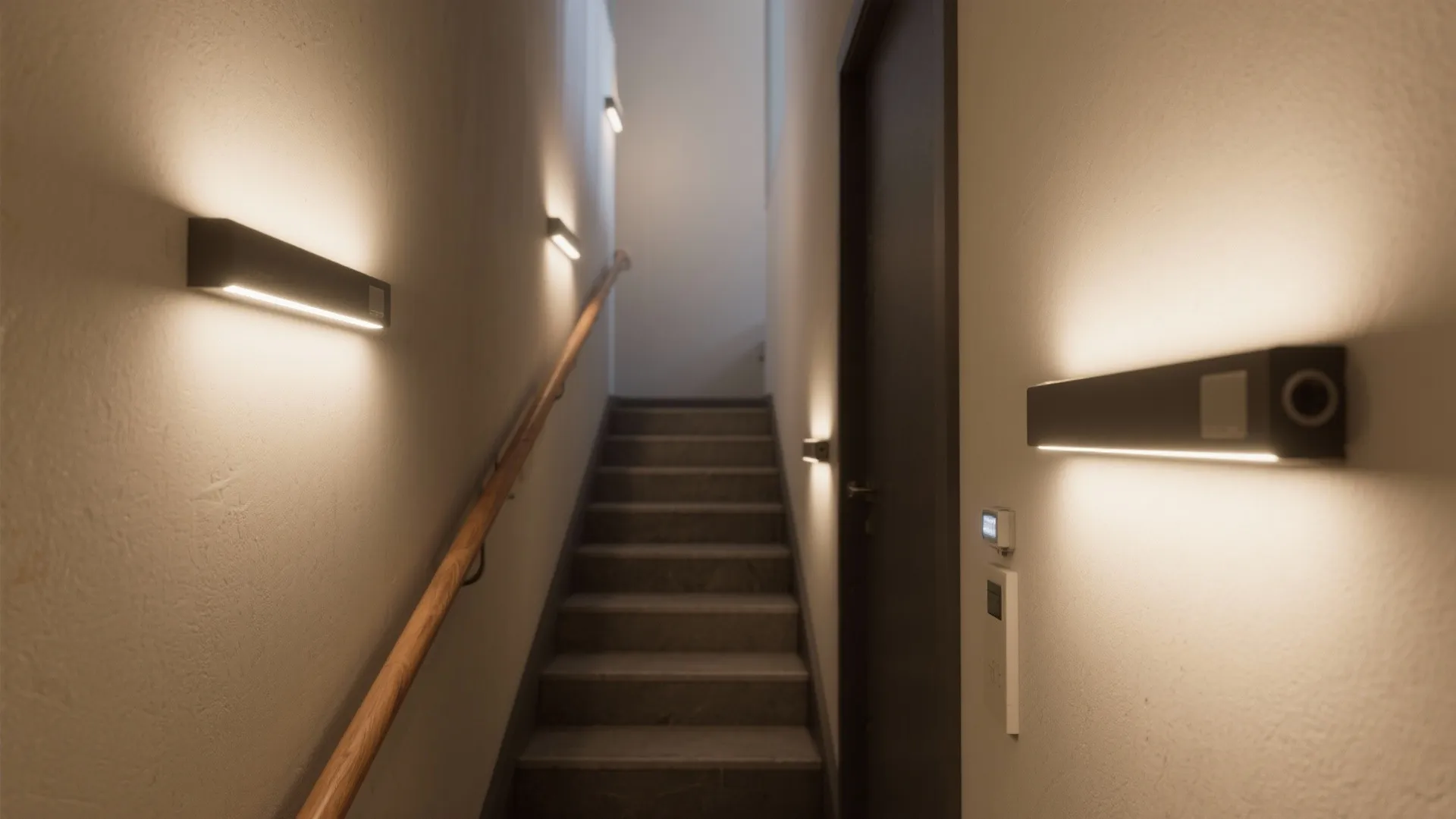 3. Light Narrow Hallways and Staircases