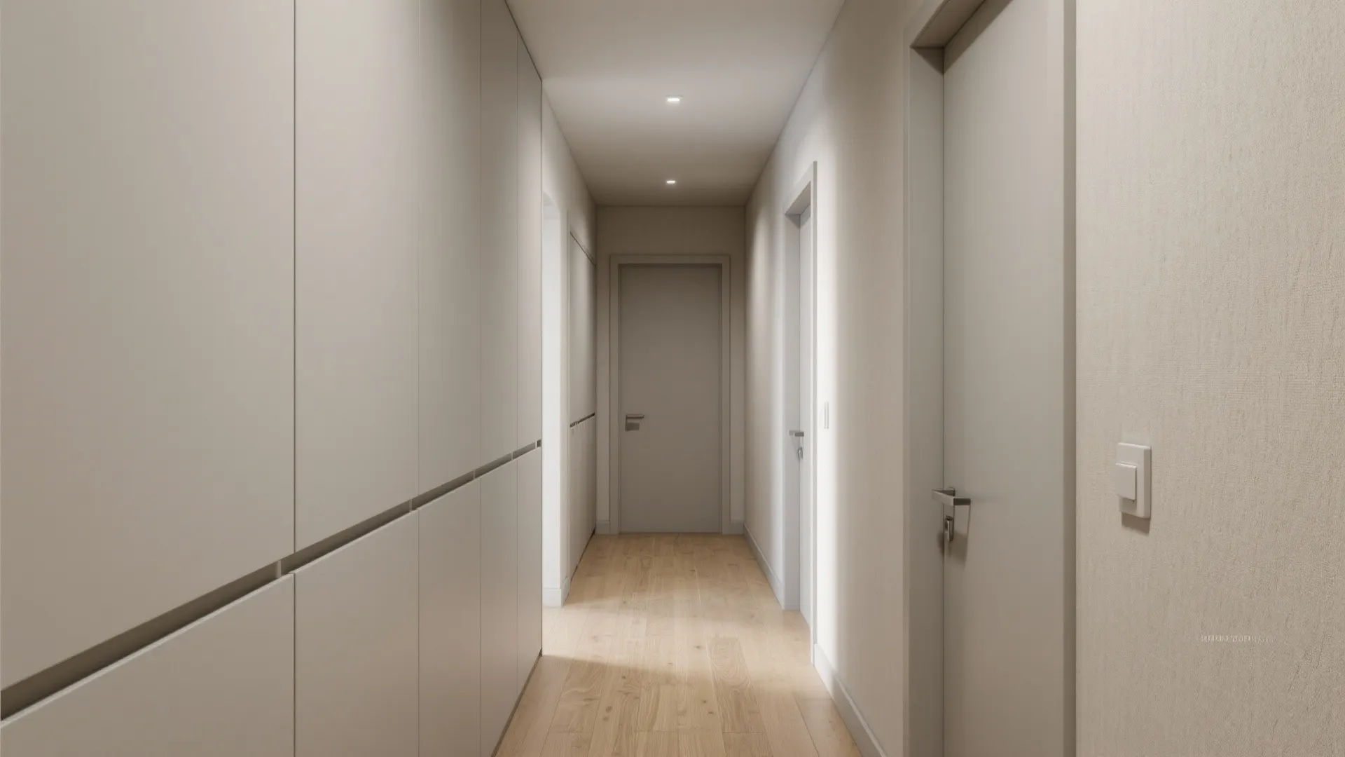 Minimalist Hallway Storage That Disappears