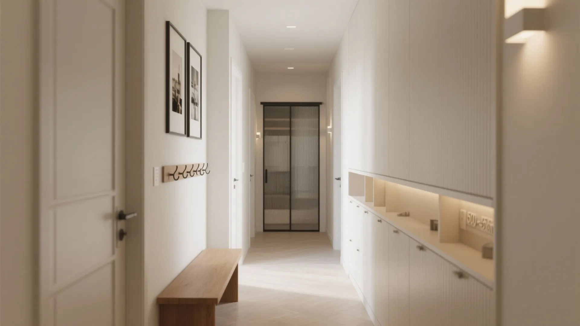 Built-in storage and smooth circulation