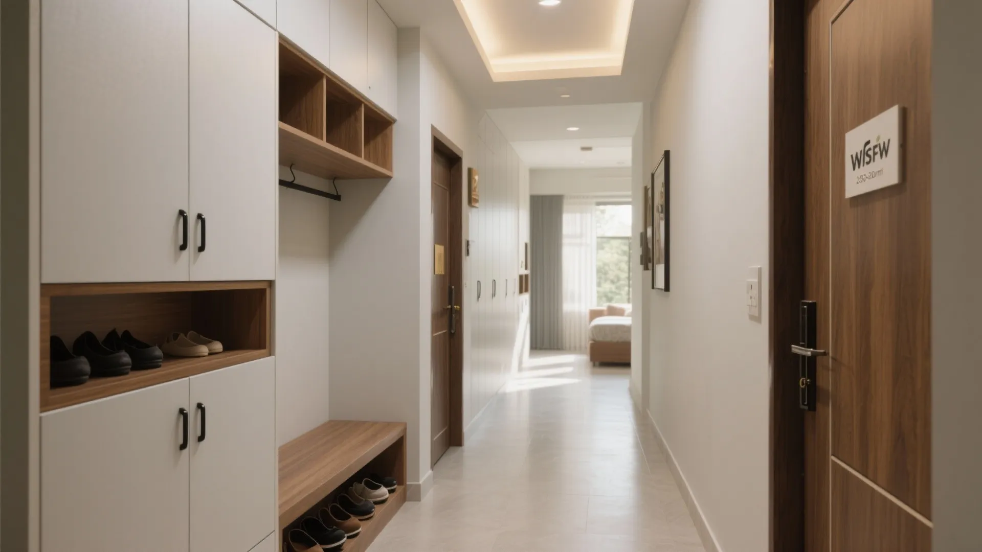 Vertical storage, calm corridors, and invisible clutter control