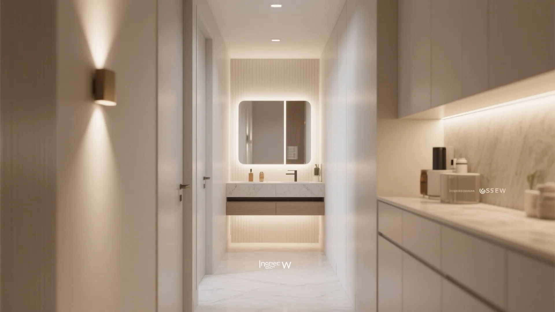 7. Vanity Niche in Hallway