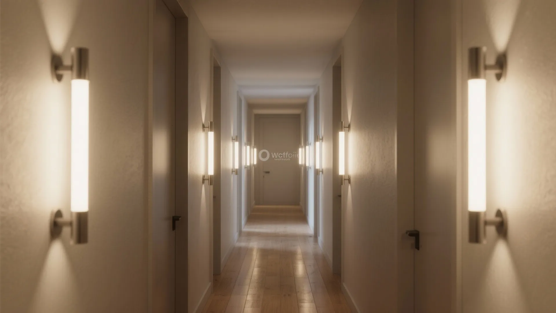 1. Vertical accent for narrow hallways