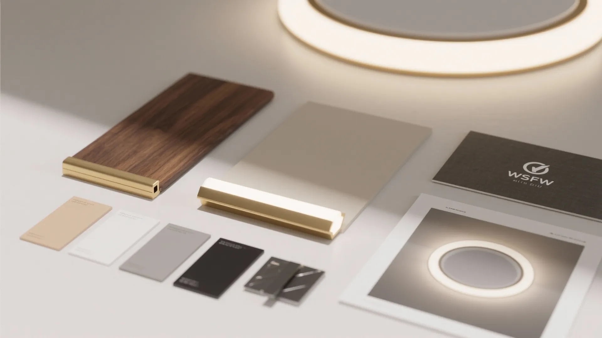 2) POP halo ring with integrated LED and downrod fan