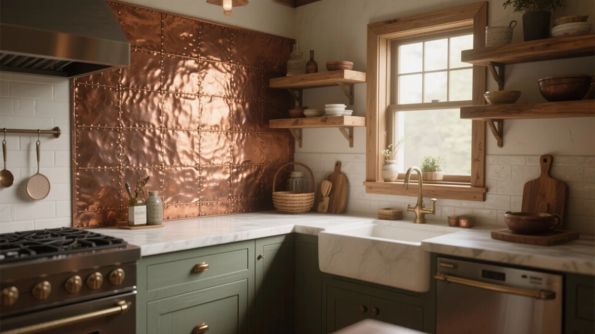 5. Hammered Copper Panels