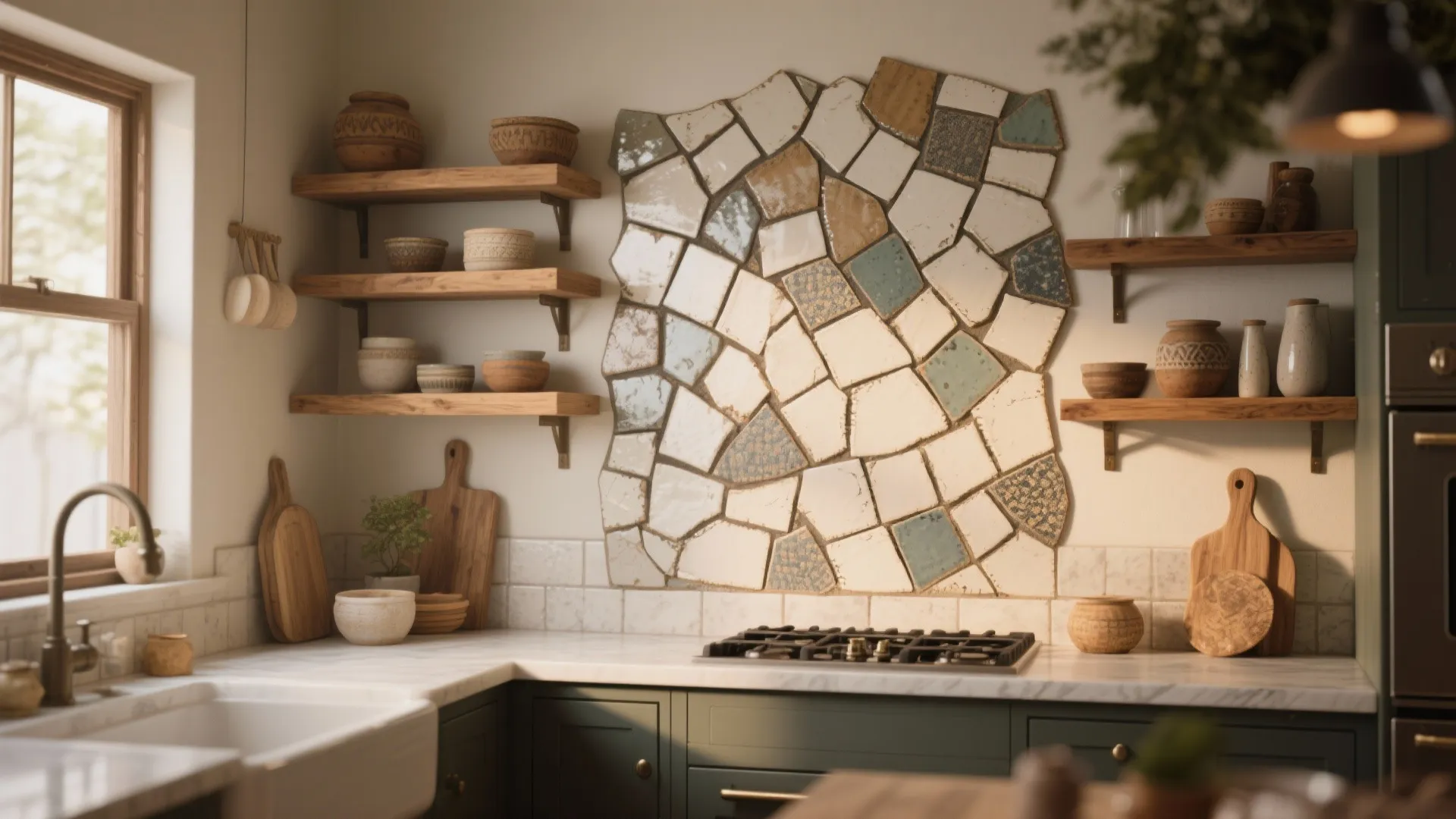 2. Hand-cut ceramic for artisan warmth