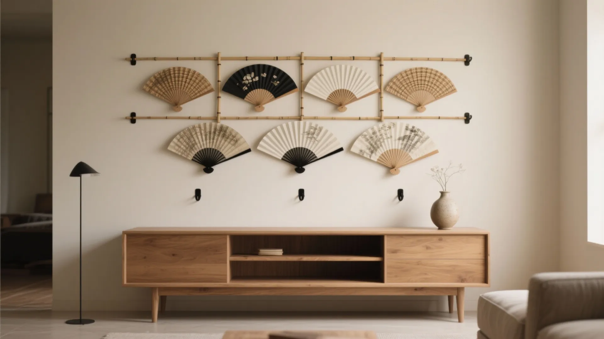 Hand-Fan Feature Wall with Meaningful Stories