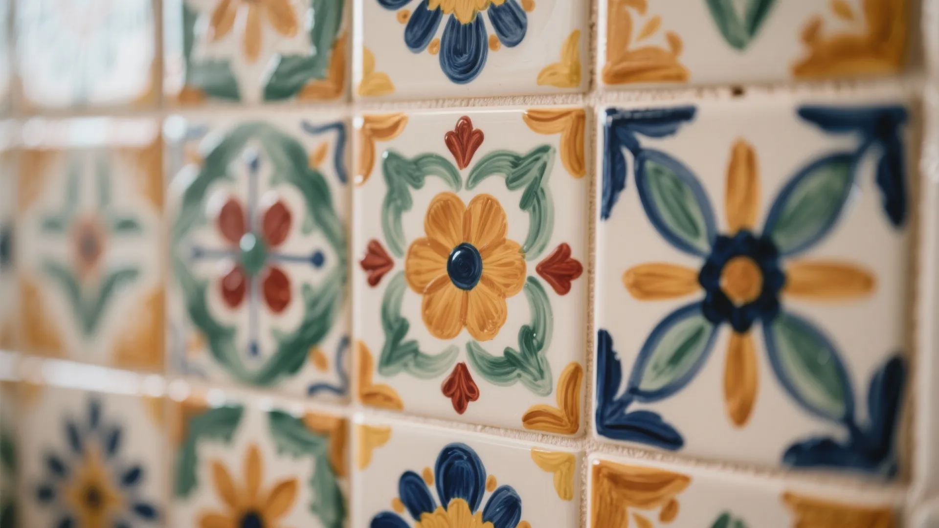 1. Hand-Painted Tiles