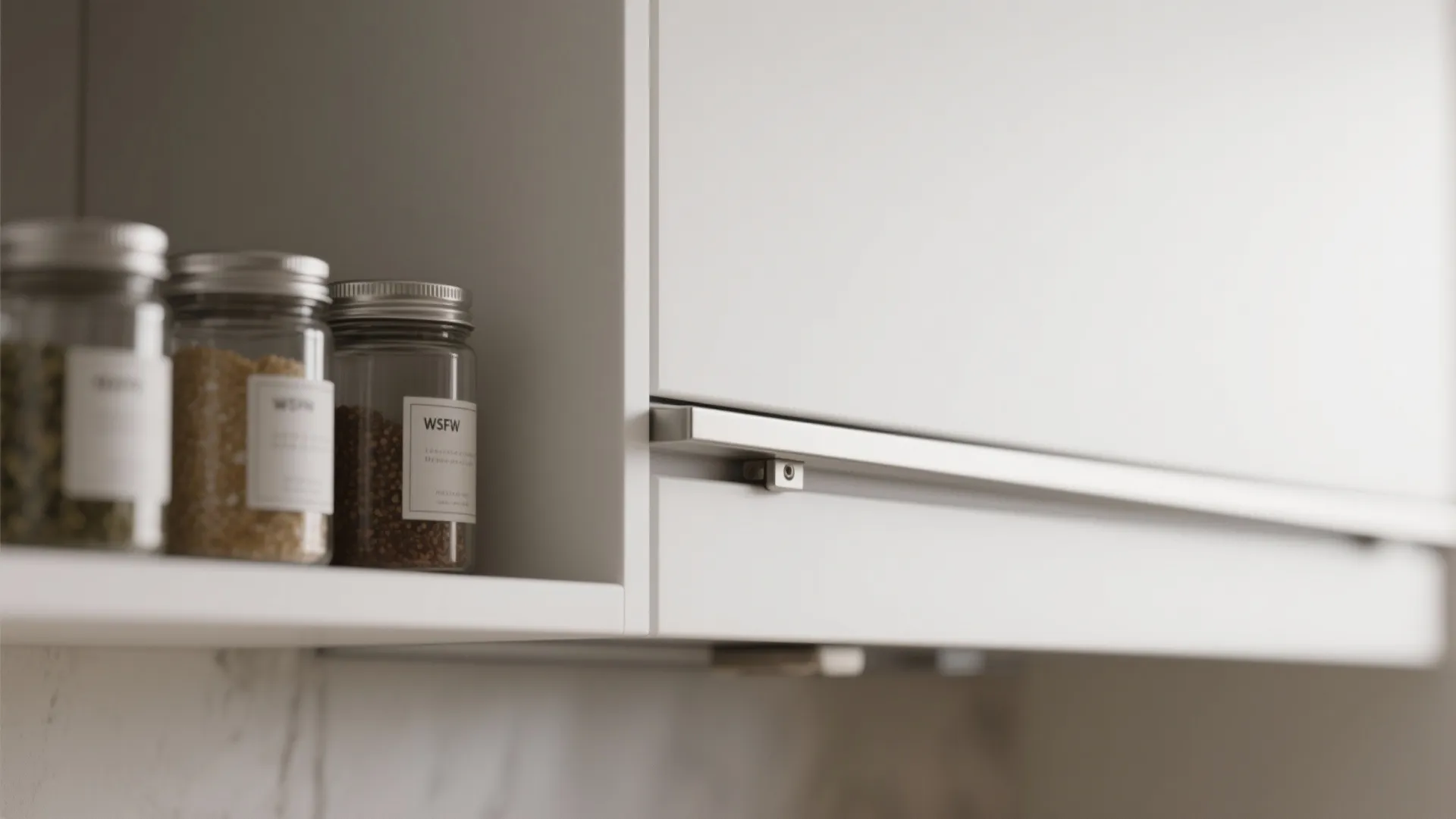 Minimalist kitchen storage