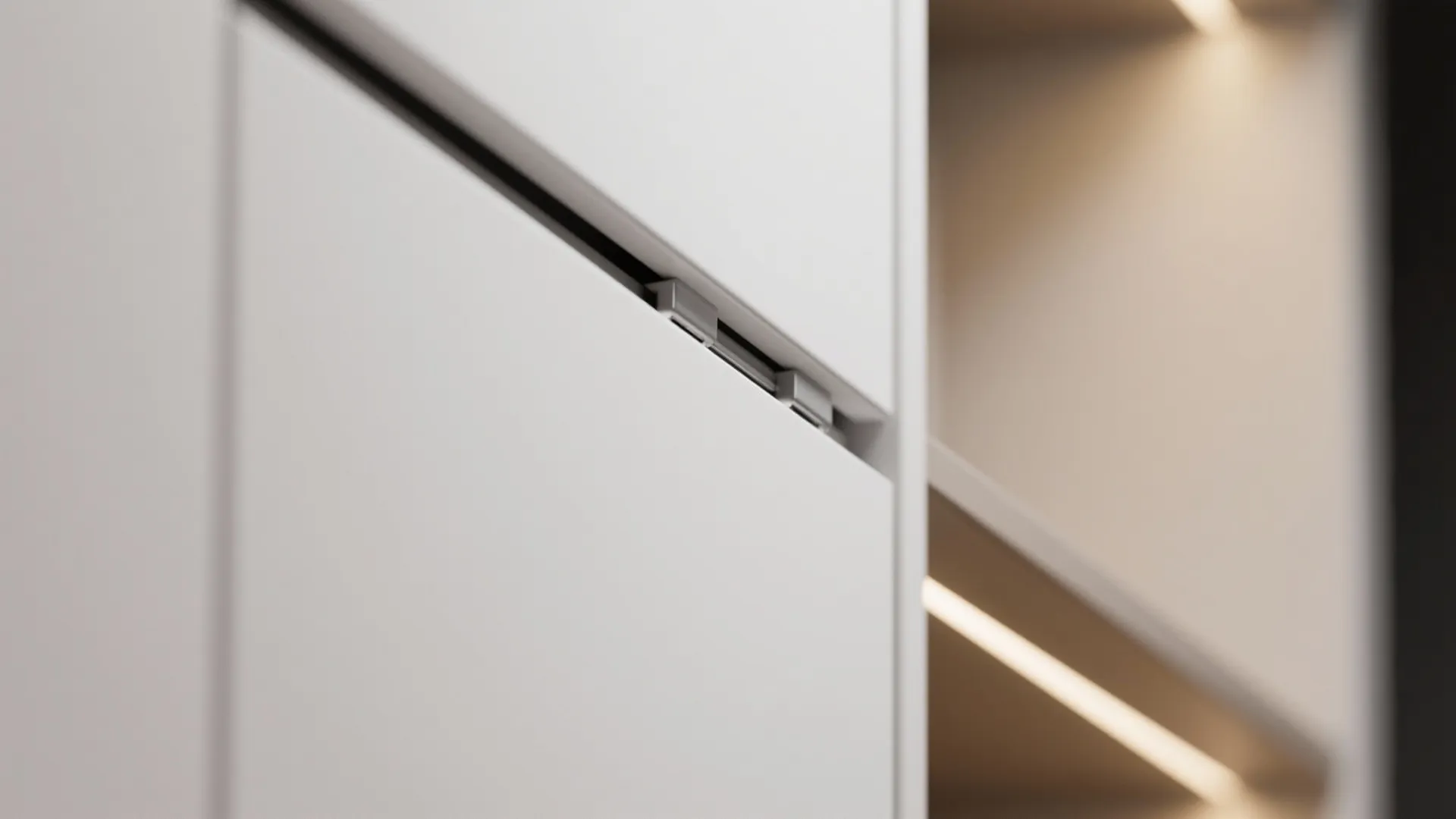 2. Handleless Cabinets and Hidden Storage