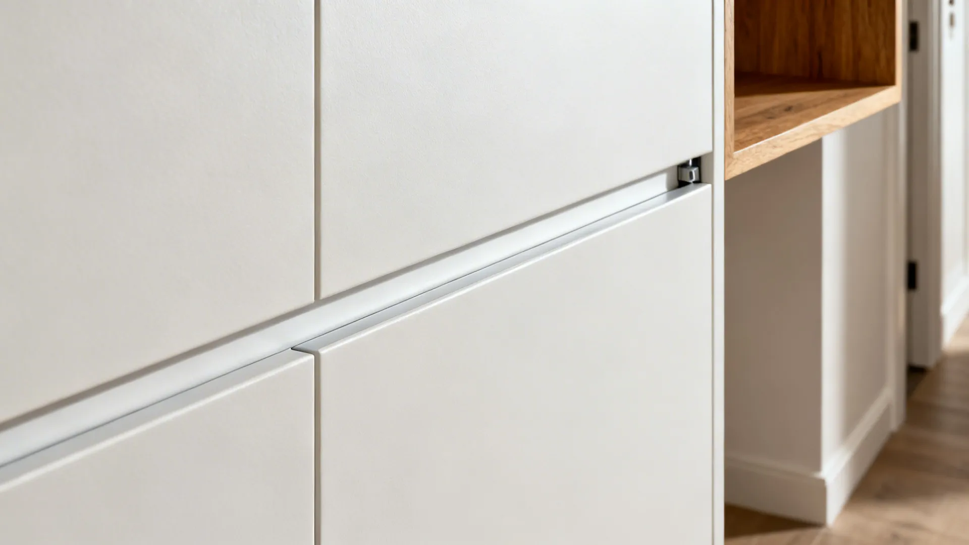 Minimalist Storage for a Hallway Kitchen