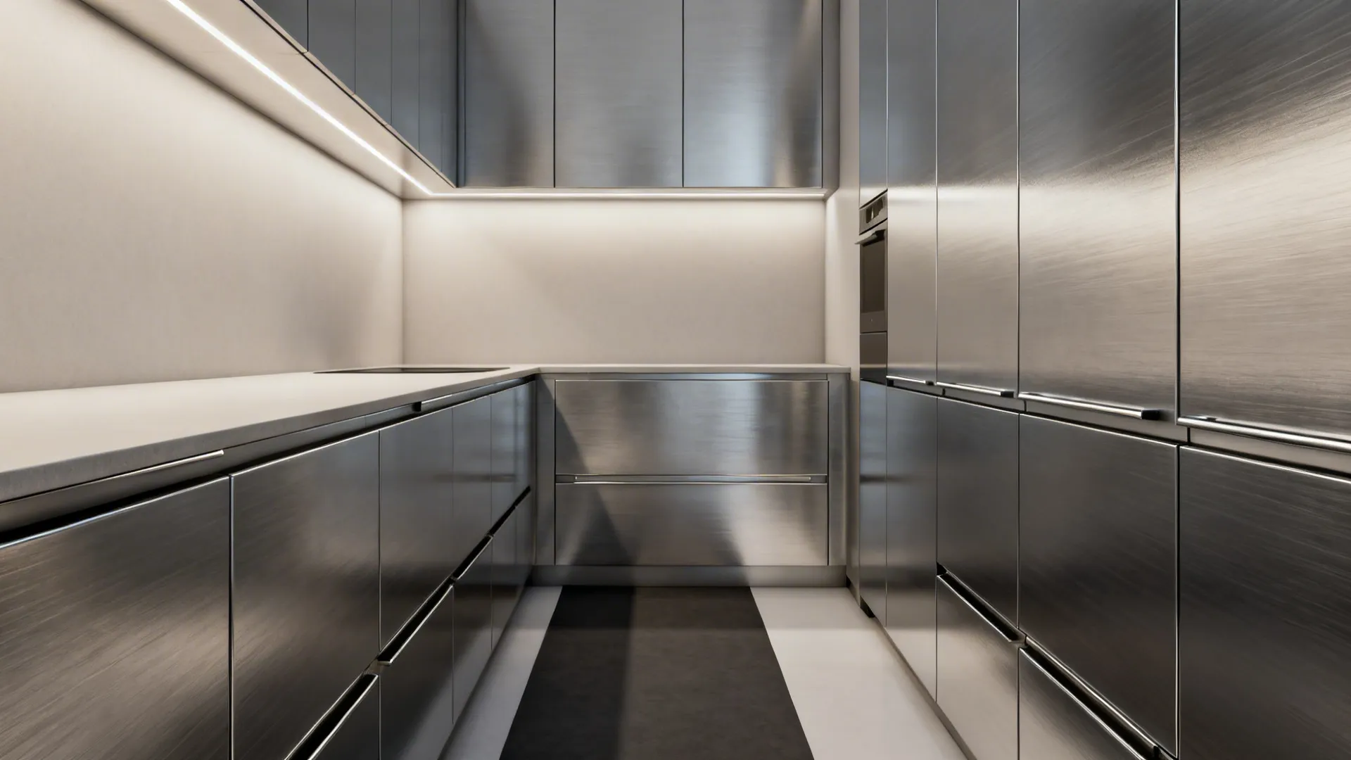 Integrated Pulls and Seamless Panels