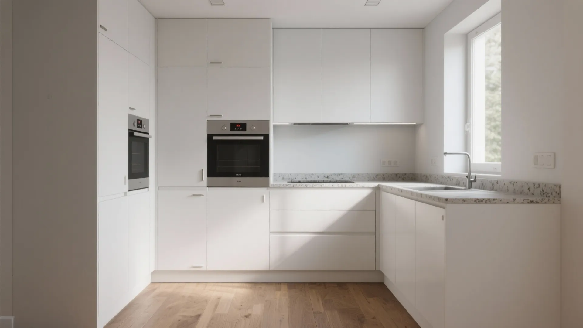 3. Minimalist Handleless Doors