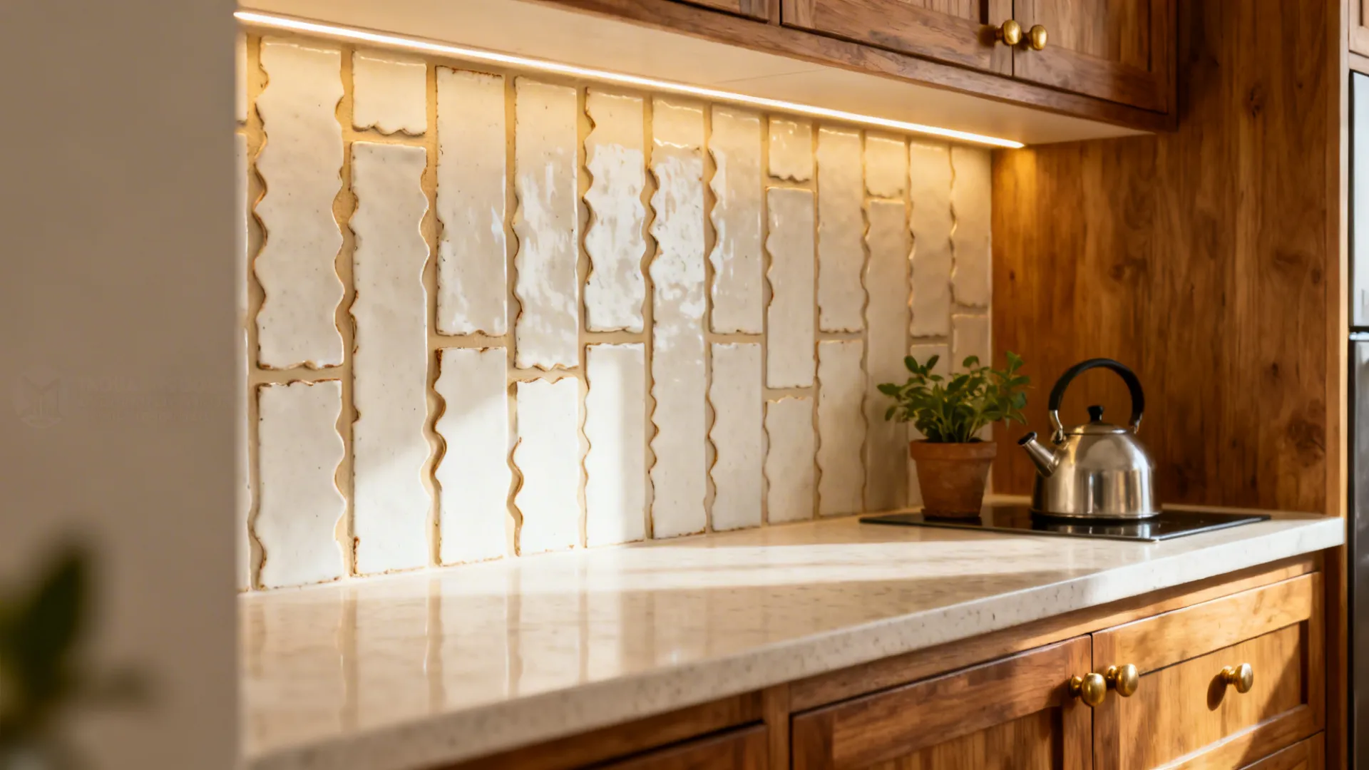 Handmade-look subway tiles with a twist
