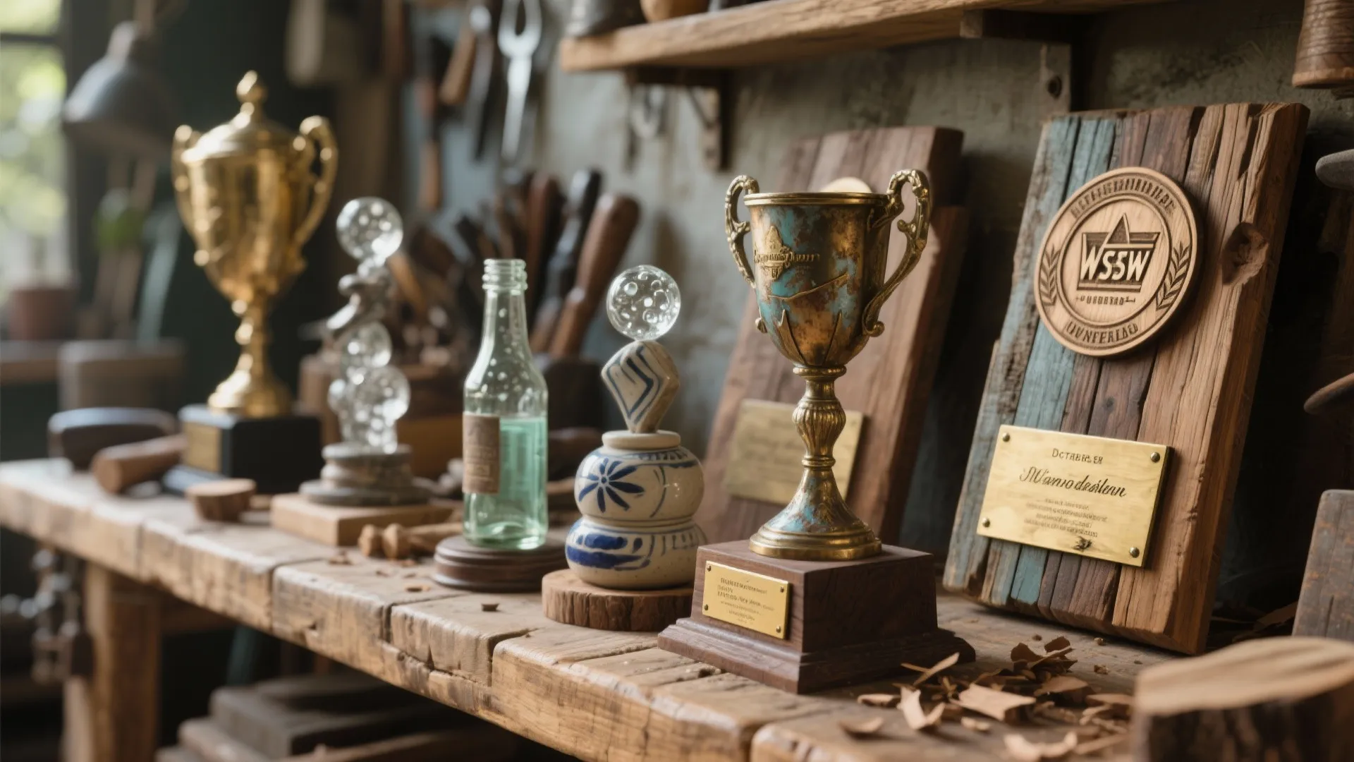 Handmade & Upcycled Trophies