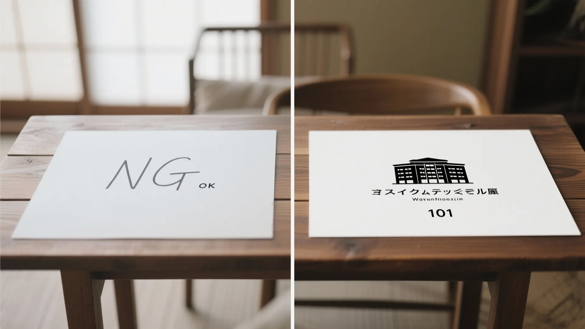 手書きの見やすさと略称NGの目安（日式風格の清潔感）