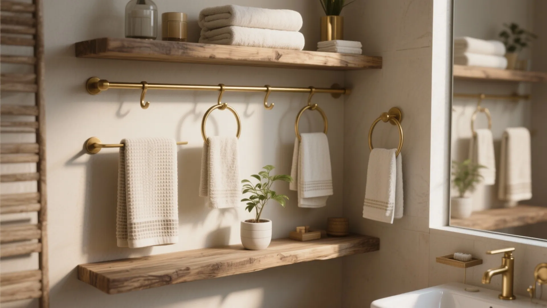 10 Ways: how to hang bathroom towels decoratively