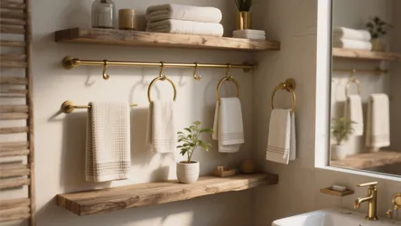 10 Ways: how to hang bathroom towels decoratively