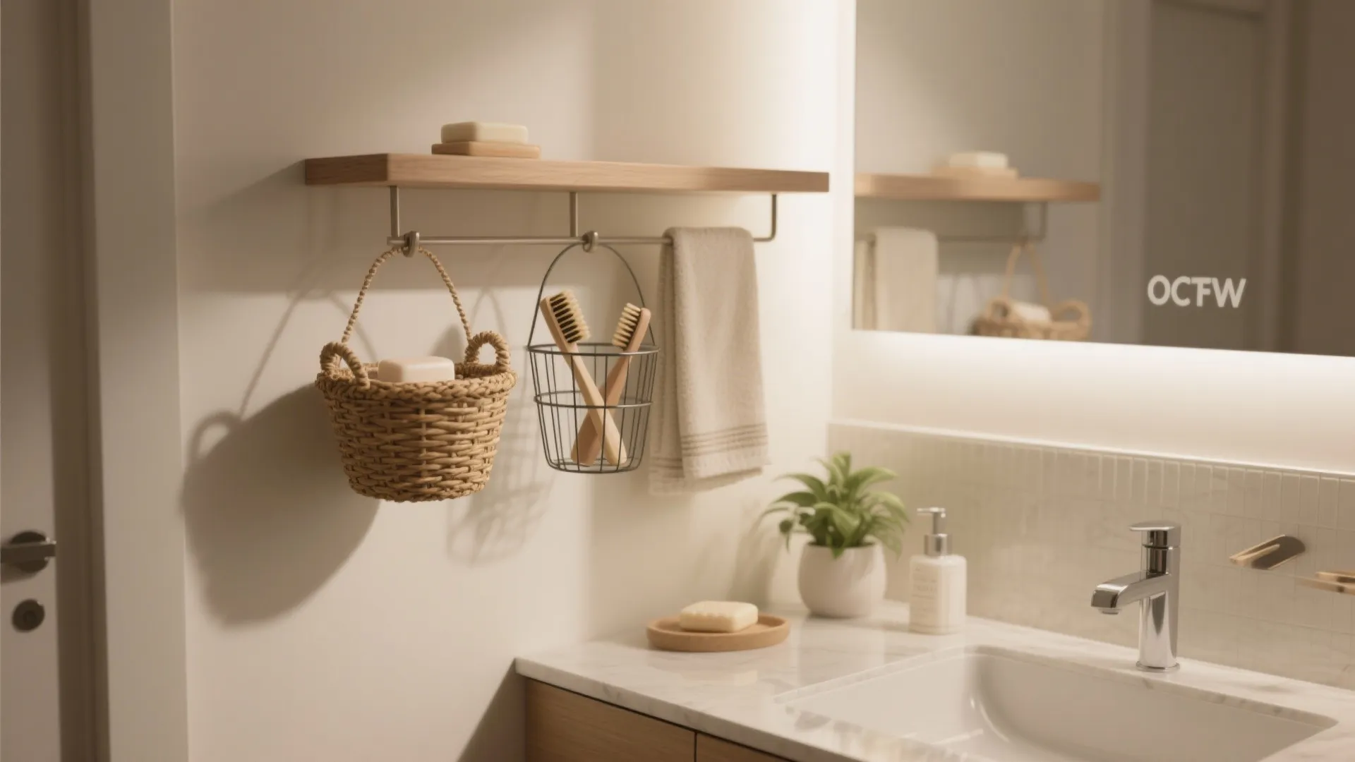 Hanging Baskets to Free Counter Space